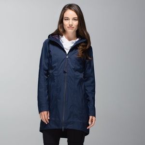 Lululemon Right as Rain Jacket in Cadet Blue